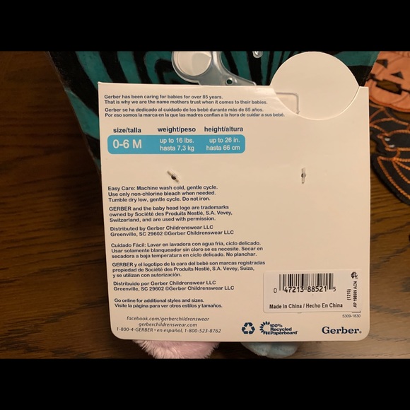 Owl Baby booties by Gerber - Picture 4 of 4